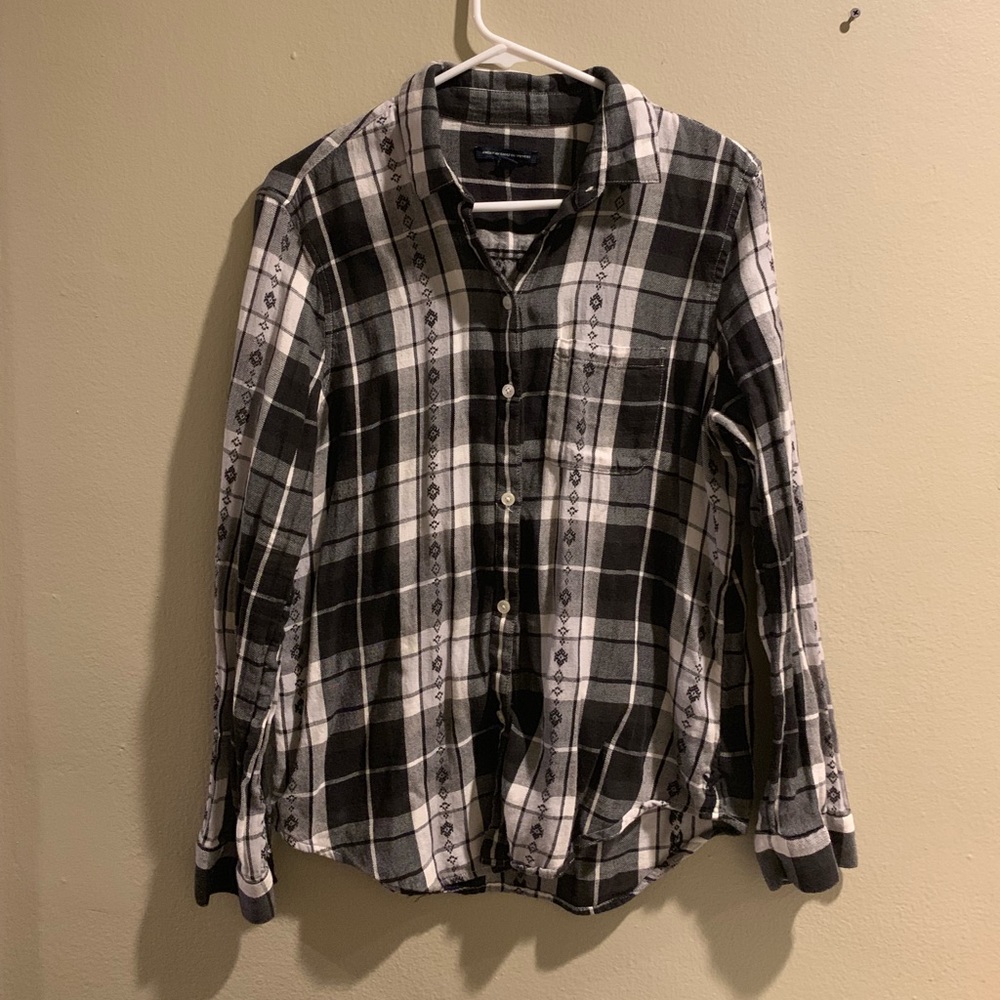 American Eagle plaid button down